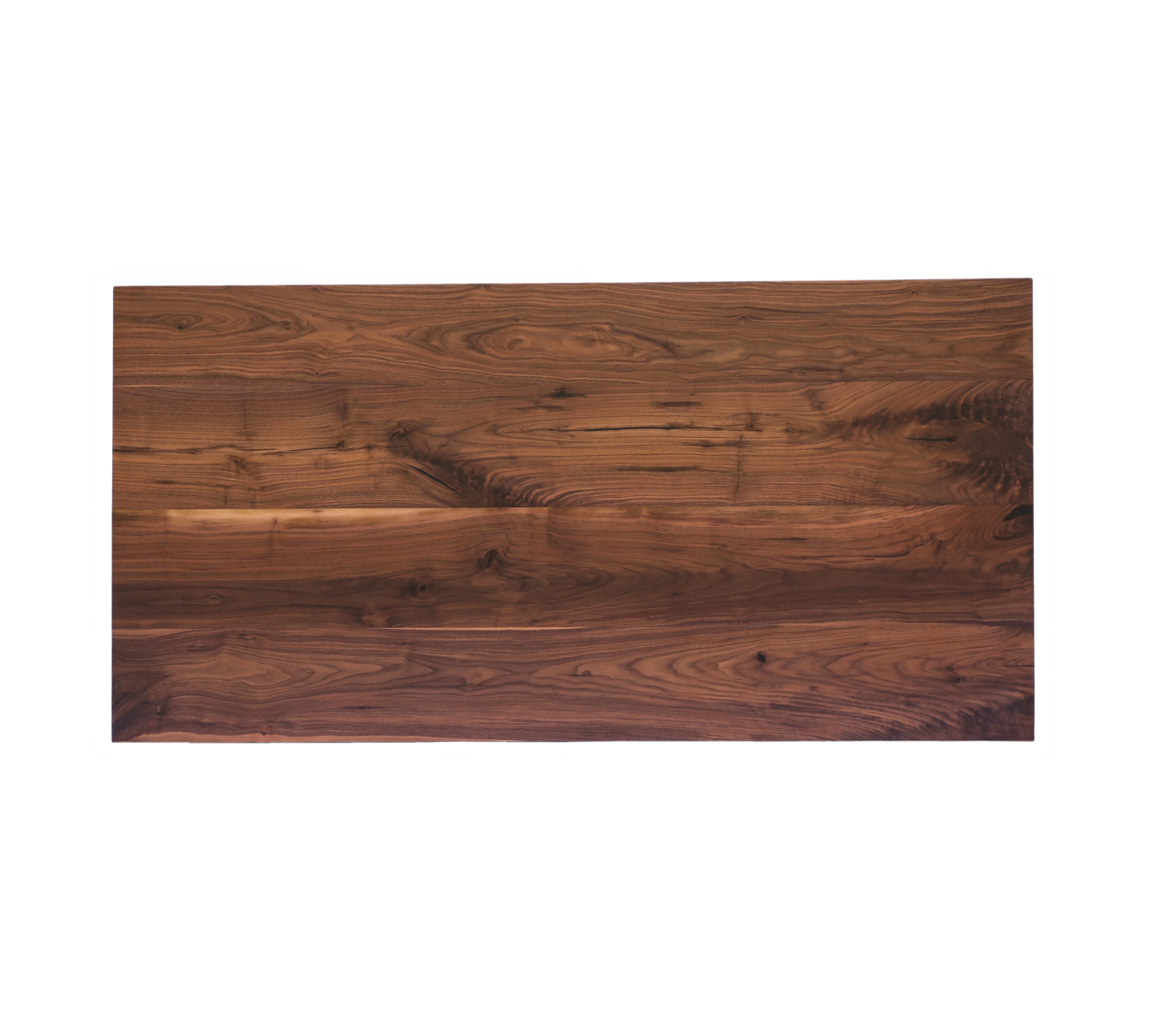 solid wood Black walnut edge glued table top  Live edge Restaurant table