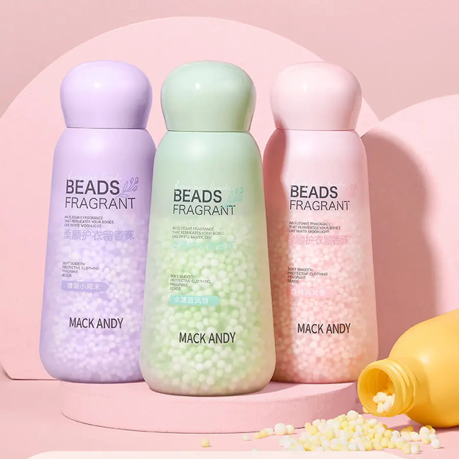Portable Fresh Jasmine Peach Laundry Fragrance Retention Beads Diffuser Perfume Laundry Bead Scent Booster in-Wash Clean Clothe