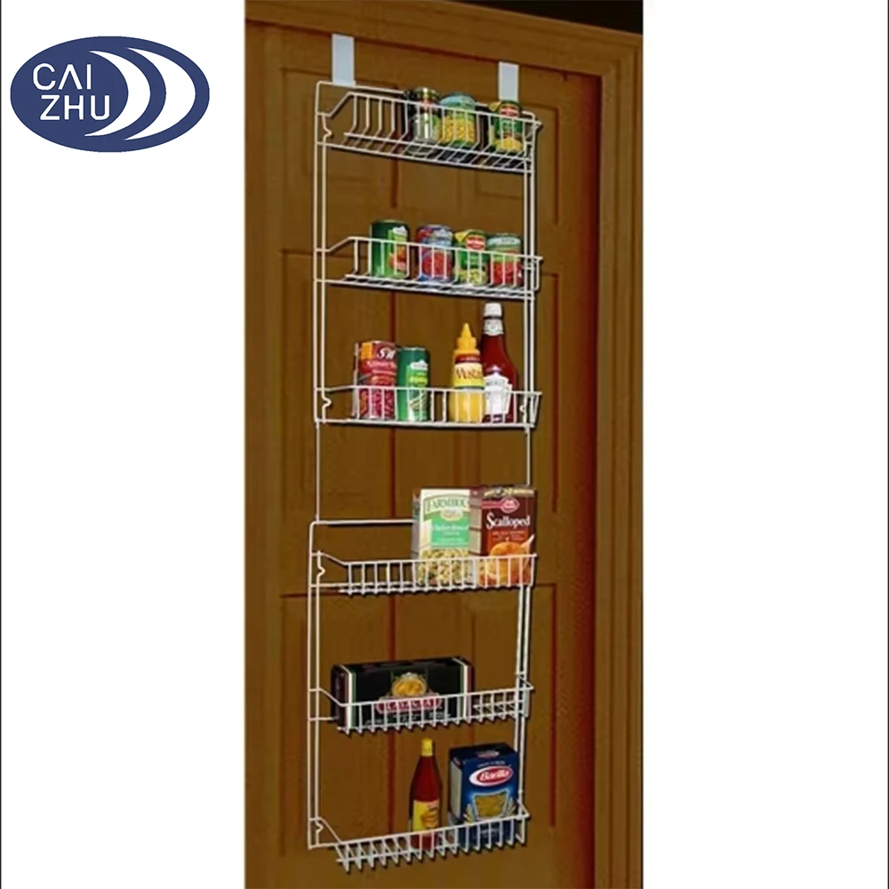 Wholesale Home Closet Organizer 6 Shelves Over the Door Pantry and Bathroom Organizer Spice Sundries Storage Racks