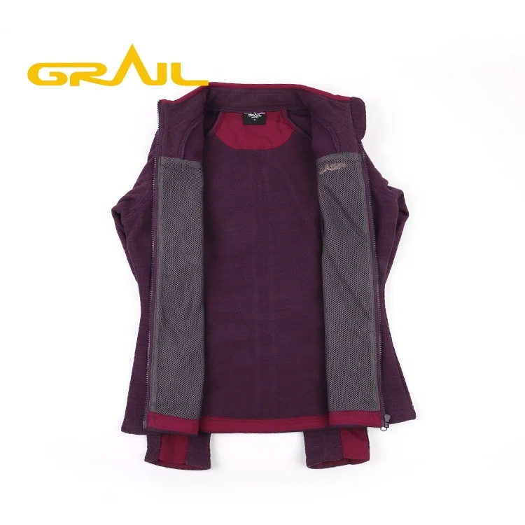 
Wholesale bulk winter sport softshell polyester women waffle jacket 