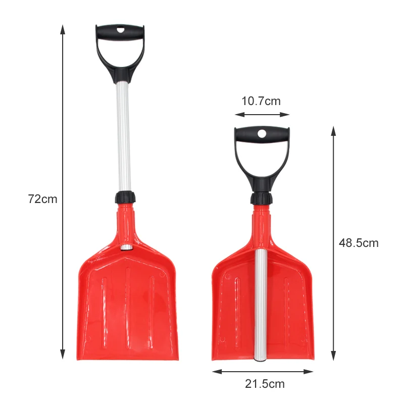 Heavy Duty Folding Shovel Portable Snow Removal Tools Extending Snow Shovel for Car