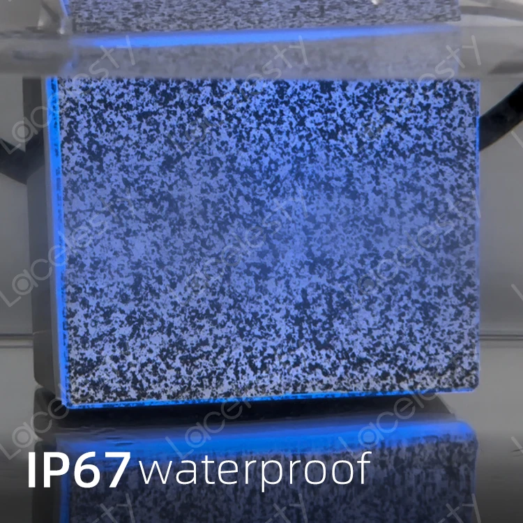 RGB Outdoor LED brick IP67 IP68 RGB RGBW Exterior illuminated stairs up luminous stone Landscape Lamps outdoor LED Brick Lights