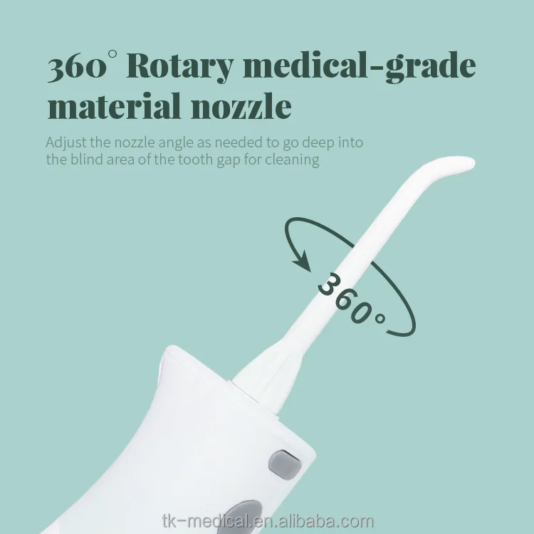 White iSee Moon Rabbit Electric Oral Irrigator Water Dental Flosser