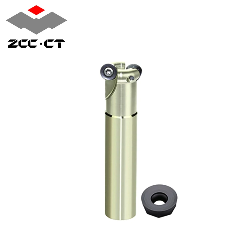 
 ZCCCT  Anti Vibration Indexable End Mill EMP01 Face Milling Cutter Tool with Round Insert RCKT with Good Wear Resistance  