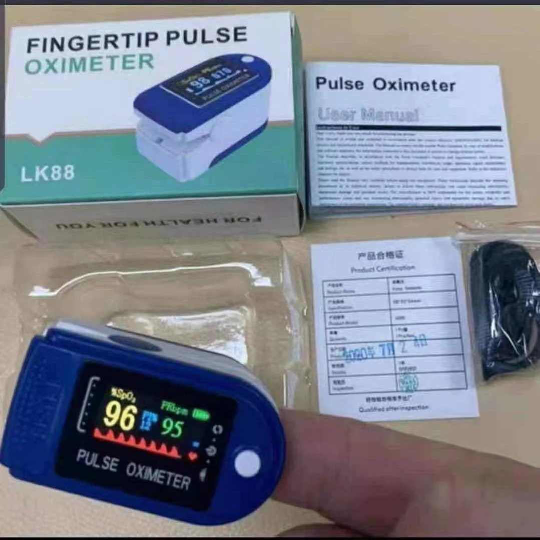 LCD screen Pulse oximete finger clip medical or homecare sanai health oximete