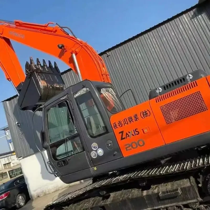 Japan original Hitachi ZX200mini excavator used construction digging machine with low fuel consumption and high efficiency