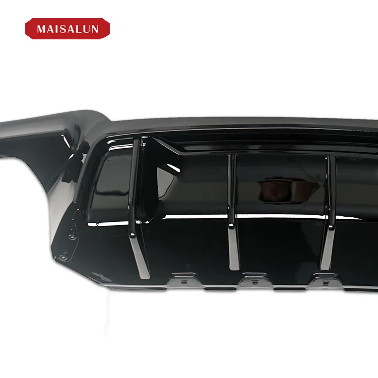 Gloss Black ABS Customizable Material R Style Car Rear bumpers Diffuser For BMW 5 Series F10 F18 M5 MT 2010-2017