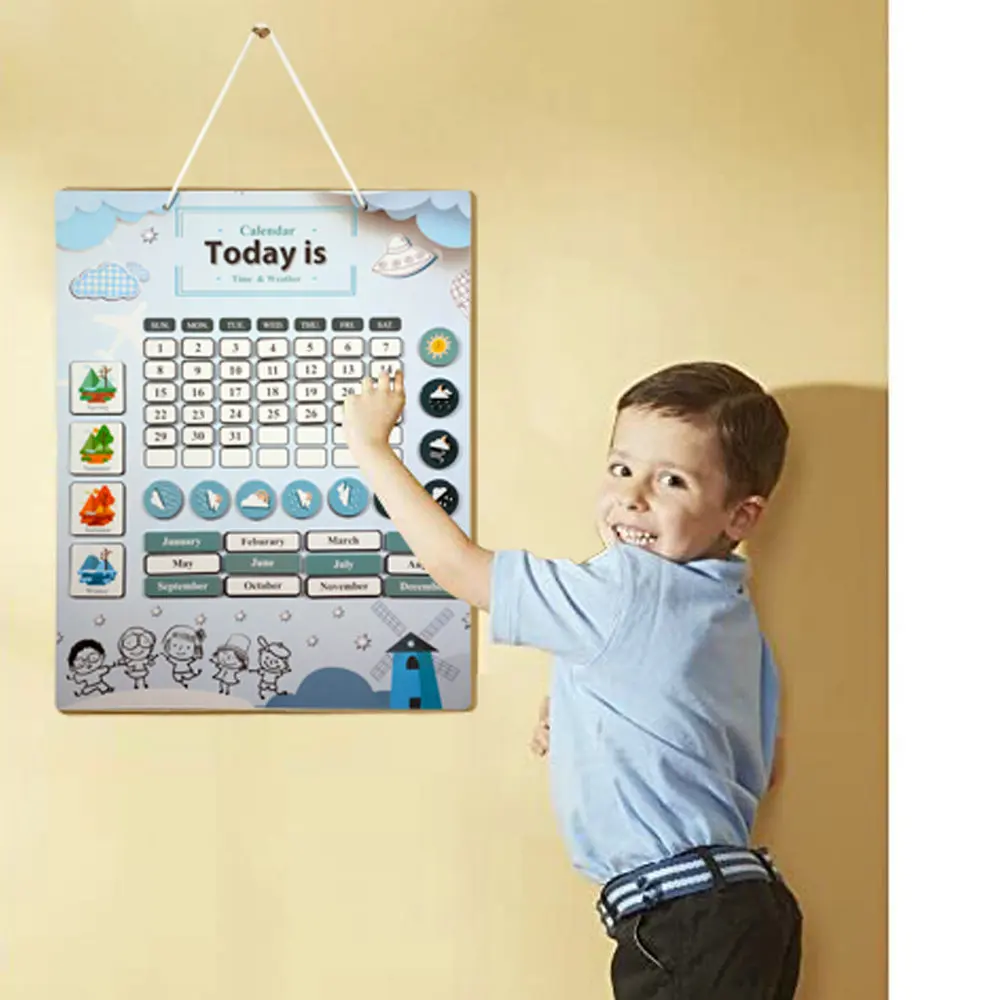 My Weather Calendar Learning About Today Magnetic Chart for Kids Monthly Calendar
