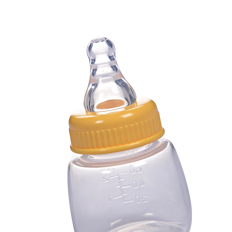 
Food Grade PP Baby Feeding Bottle With Embossed Scale 60ML Small Size 