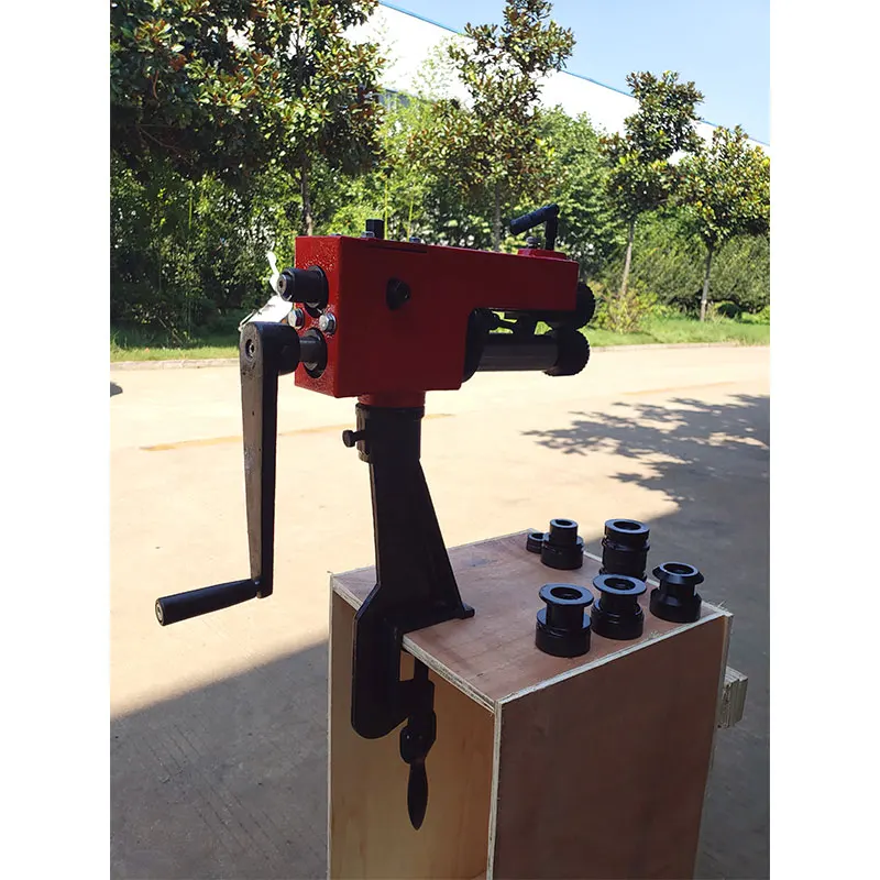 Ручная английская машина для формования колес, стальной листовой металл, формовочный станок, роторный инструмент, роликовый станок для труб, шариков с адаптером