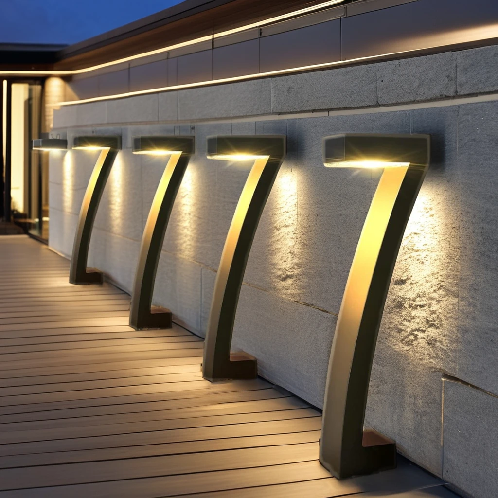 IP64 Waterproof  Warm White Pillar Solar Pathway Lights Outdoor Garden Stake Lawn Lights