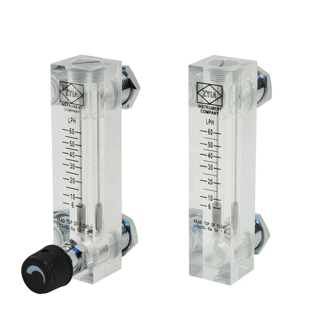 LZM-6T acrylic panel mounted flowmeters acrylic flow meter air water flowmeter