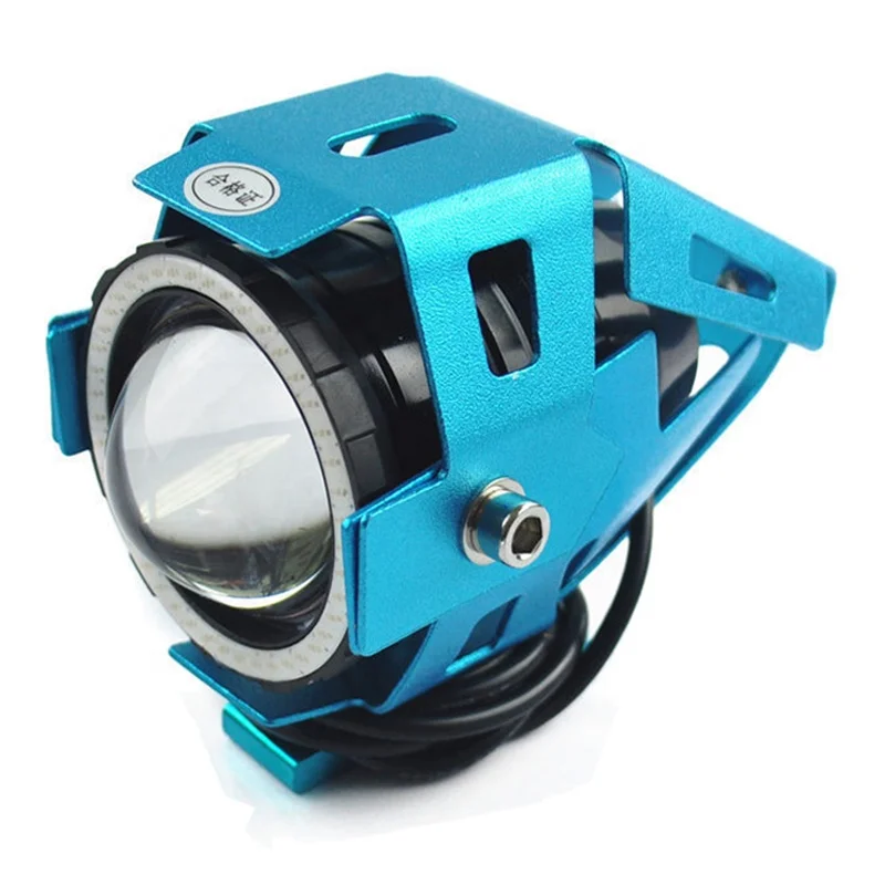 60W Waterproof Motorcycle LED Headlight 3000LMW U7 Motorbike LED Driving Fog Spot Head Lamp