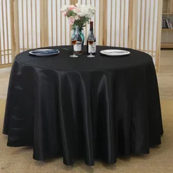 Elegant Custom Round Tablecloth Linen Wedding Satin round table cloth