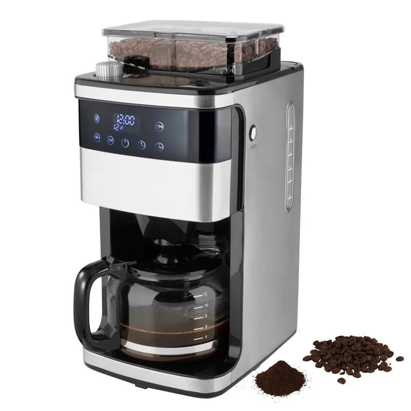 Coffee machine household American-style fully automatic grinding all-in-one commercial teapot freshly ground drip type