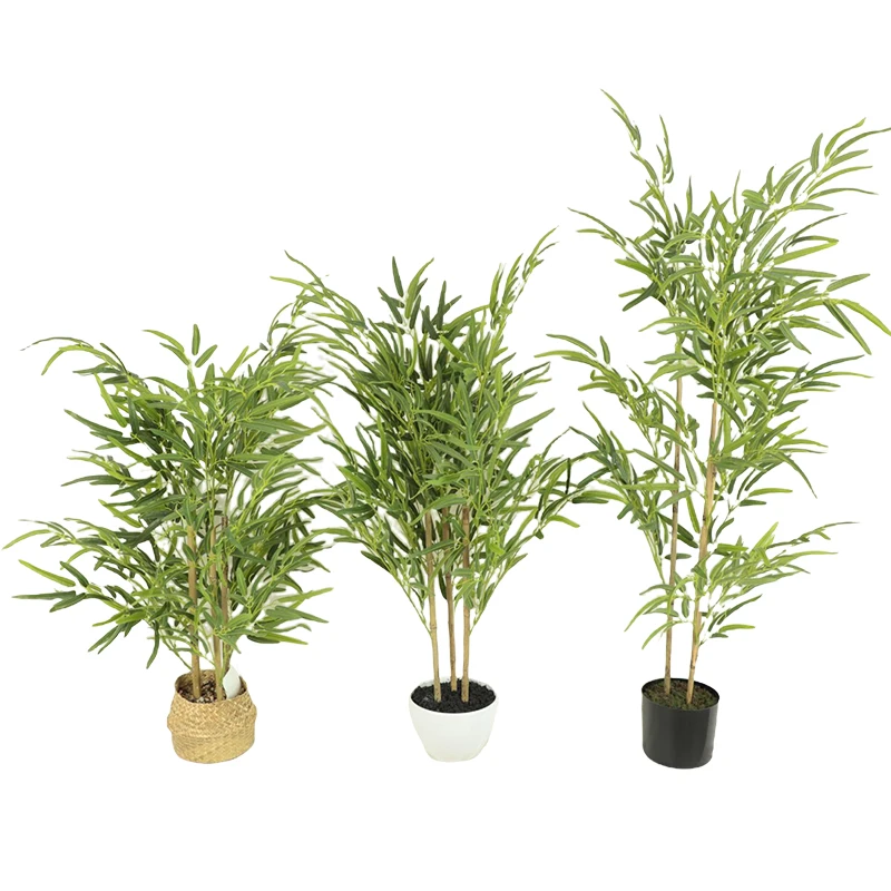 CY Evergreen Artificial Plants Home Ornaments Decor Green Indoor Outdoor Floor Potted 140cm-180cm Type Bamboo Tree