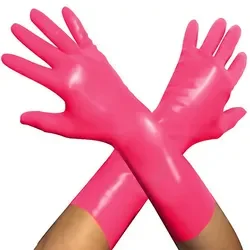 Wholesale Handmade Fetish Sexy 3D wrist Powder Free Small Latex Glove womens tight short gloves