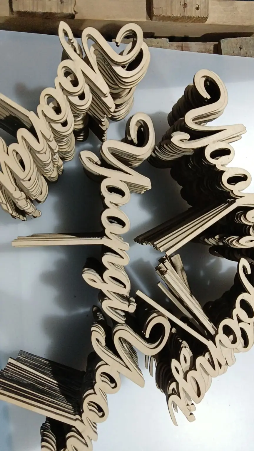 Personalized Custom laser Engraved Idols Teams K-pop wood name tag holder KPOP Idol Artist B TS