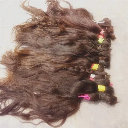 factory wholesale remy double drawn russian brown hair