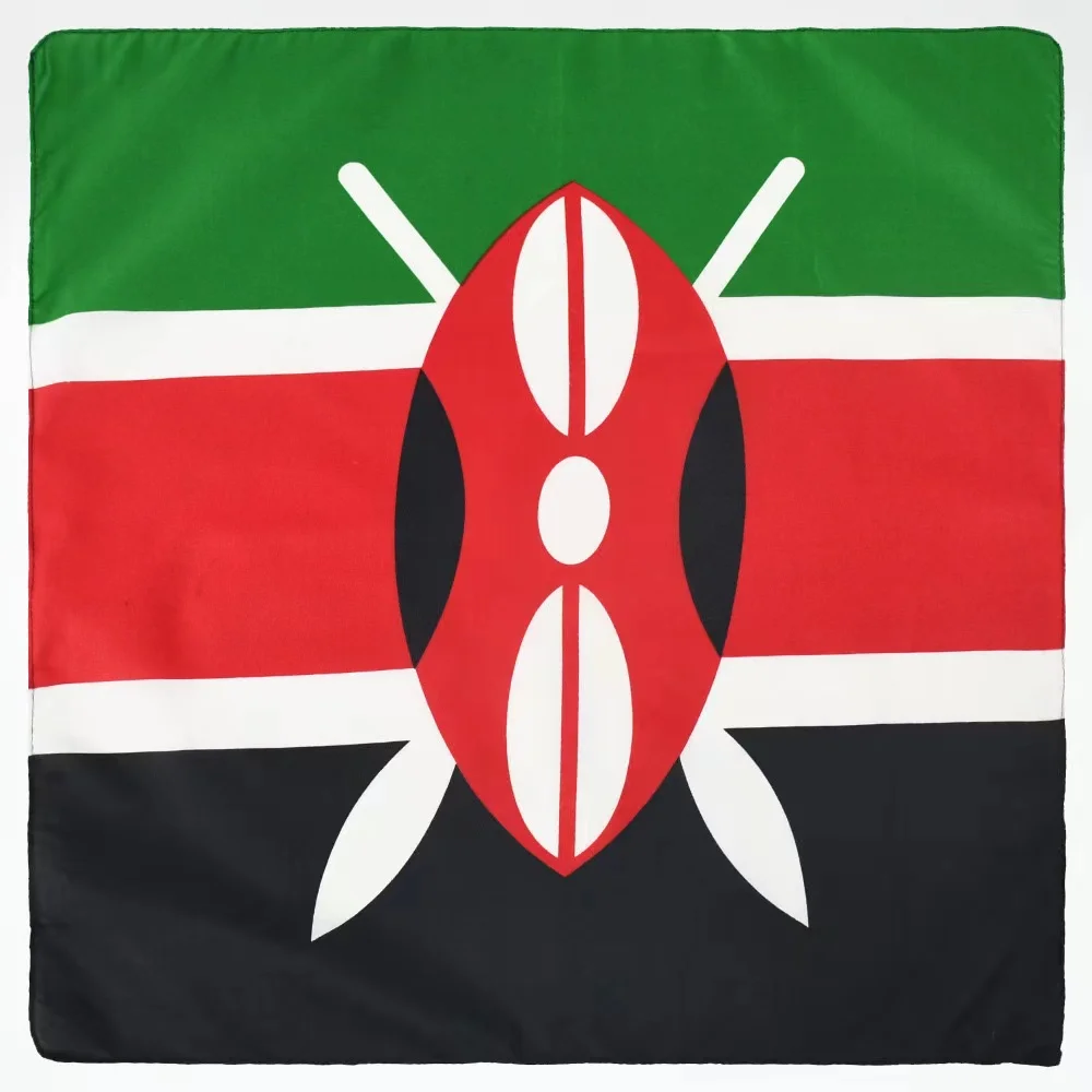 Cheap Square Bandanas Hip Hop Personality Turban Scarf Haiti American Union Jack Square Country Nation Flag Bandannas