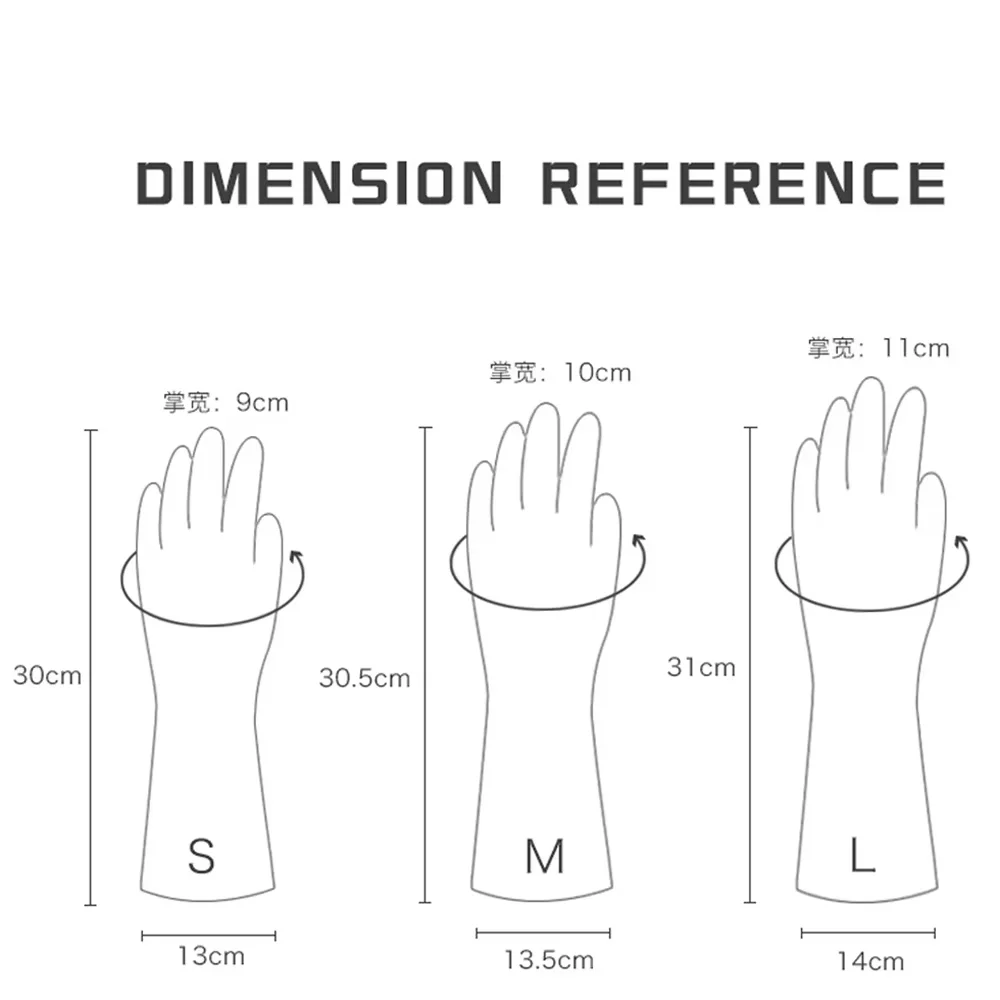 Dishwashing Cleaning Gloves Scrubber Dish Washing Sponge Rubber Gloves Kitchen Cleaning Tools