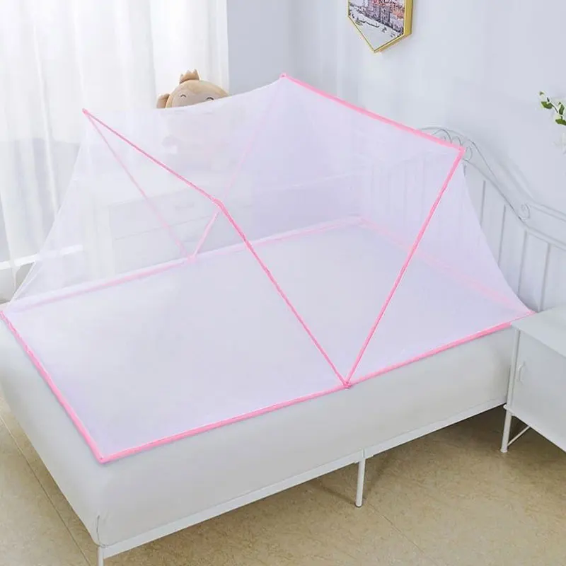 Bedding Pink Color Baby Cot Mosquito Net Safety Bed Cover