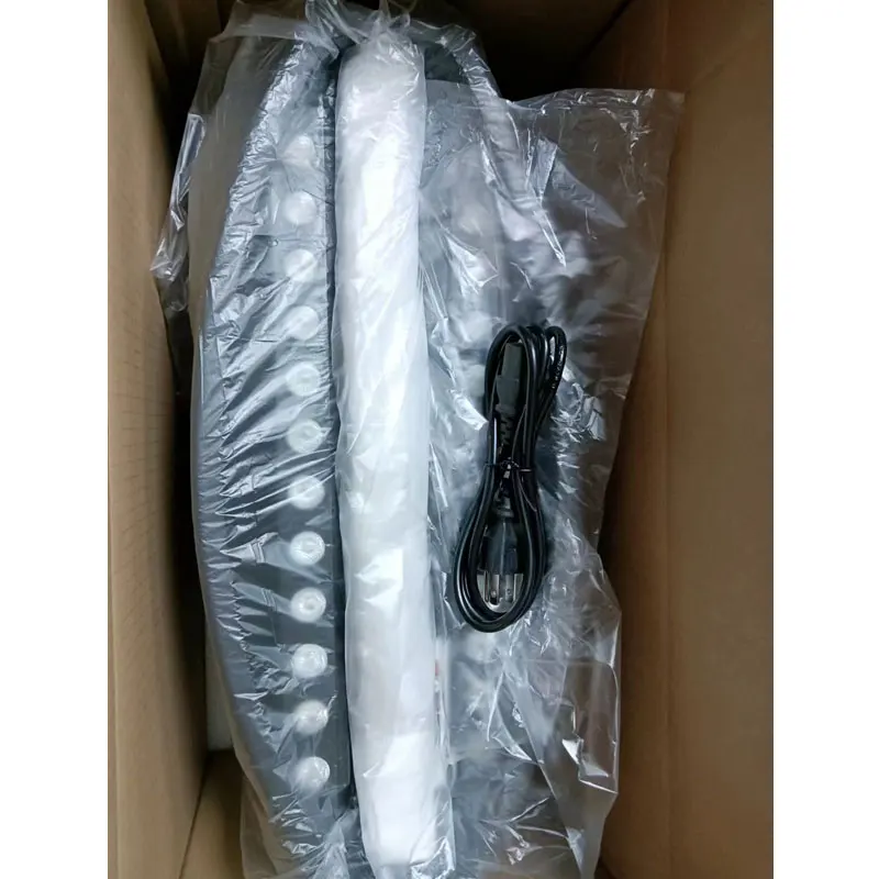 Silk Cloth Fire Flame Light LED DJ Stage Disco Holiday Backdrop Double Blower 2m RGB Electric Fake Flame Effect Machine