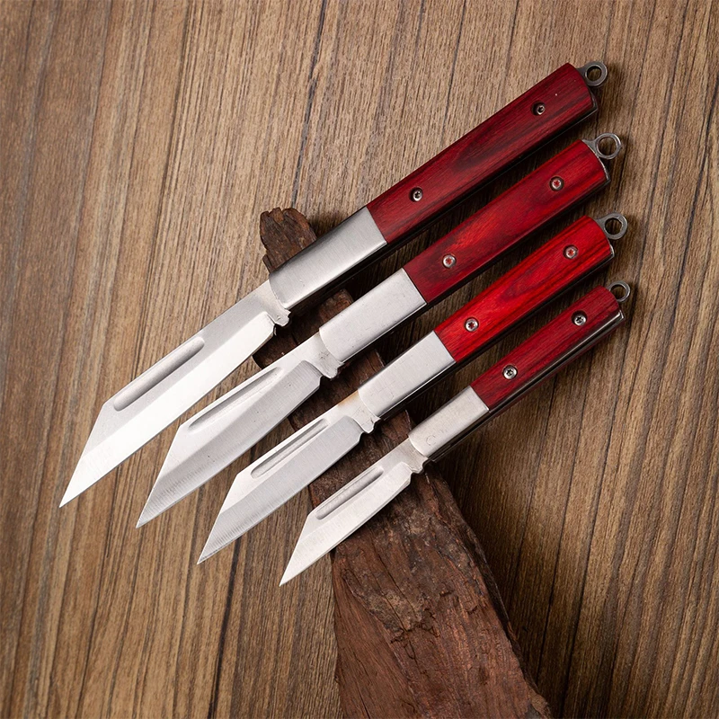 In stock 193mm full-length high carbon steel blade foldable paring knife Sharp and easy to use with hand cutting tools