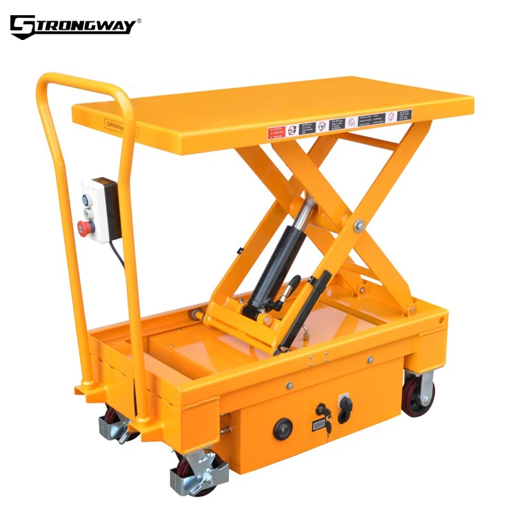 Widely used hydraulic scissor cargo lift for raising goods
