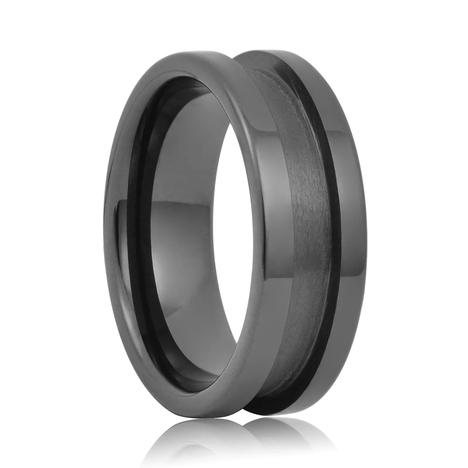 BLACK CERAMIC RING CORES BLANK RING FOR INLAY