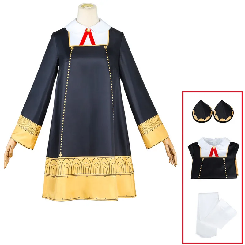 Anime SPY X FAMILY Anya Forger Cosplay Costume Dress Uniform  for Halloween Carnival Party