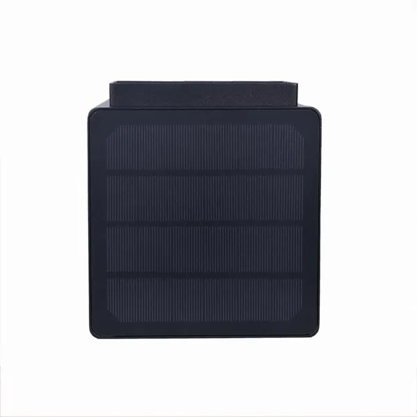 Водонепроницаемый современный алюминиевый квадратный светильник на солнечной батарее с датчиком движения, 600 люмен