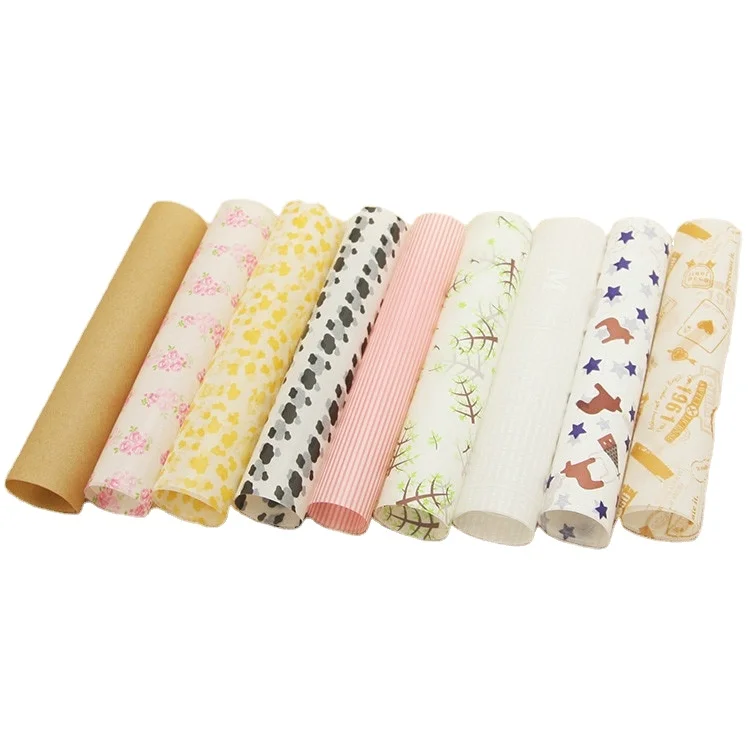 
Fast Food Grade Baking Paper Wrapping Wax Paper for Sandwich Hamburger Paper and Candy Packaging 