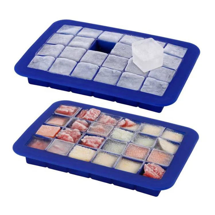 1 дюйм 24 Отверстия поднос для кубиков льда из пищевого силикона домашнего использования