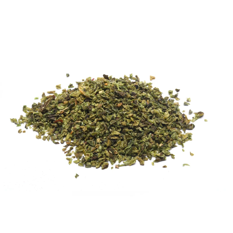 Liansheng Natural Healthy Dried Vegetables Manufacturer Dried Green Bell Pepper Granules Dehydrated Green Bell Pepper