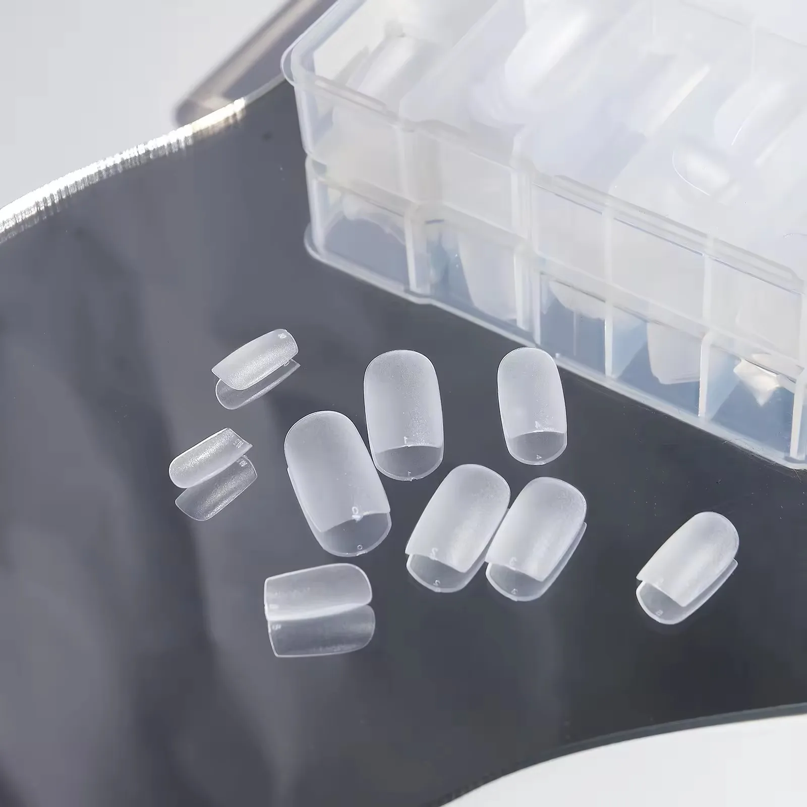 High Quality Gel X Nail Tips Extension Customize Logo Ballerina Coffin Almond Square Soft Gel Tips For Fingers