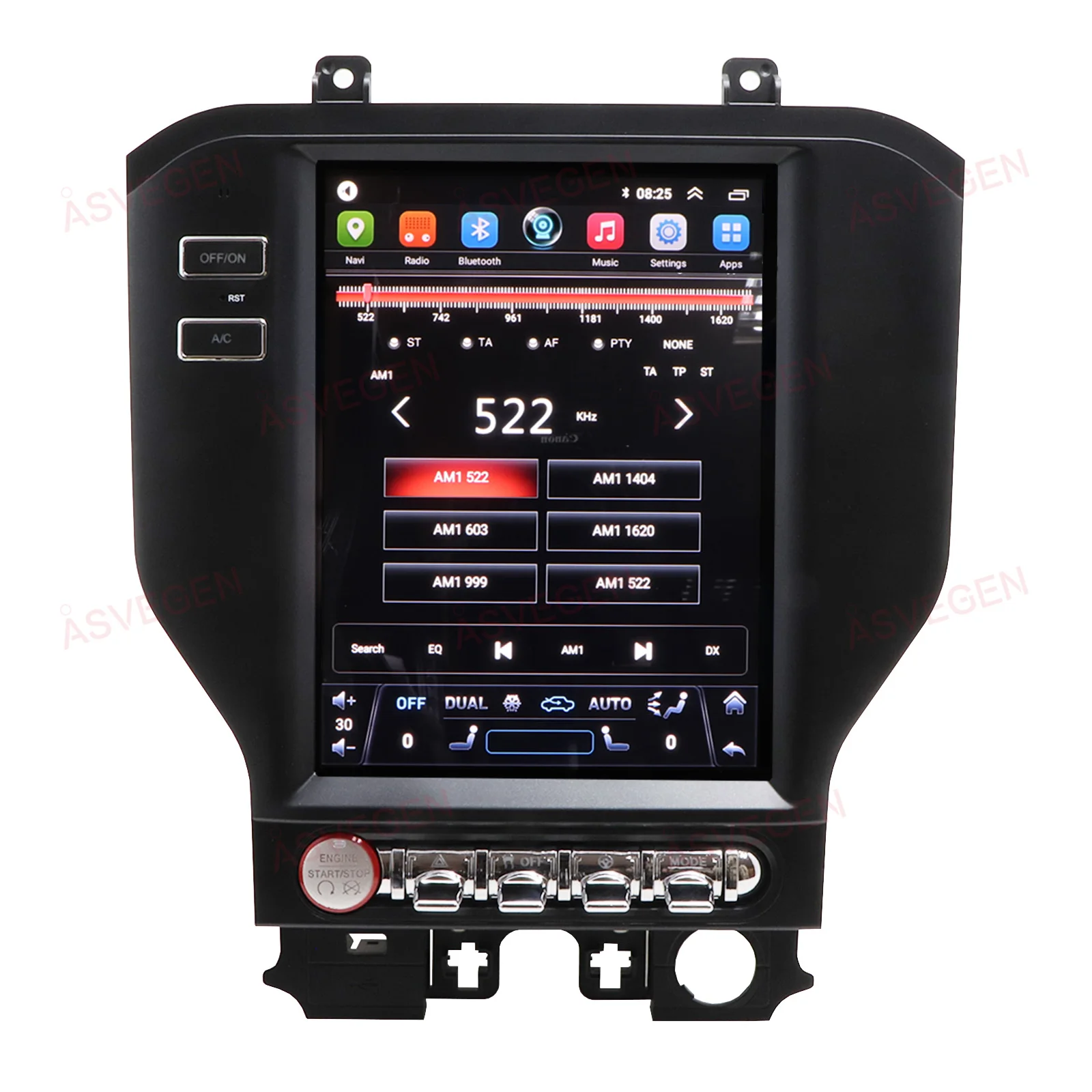 10.1' Vertical Style Car Tough Screen Monitor for 2015-2017 Ford Mustang Multimedia Player And DVD Player