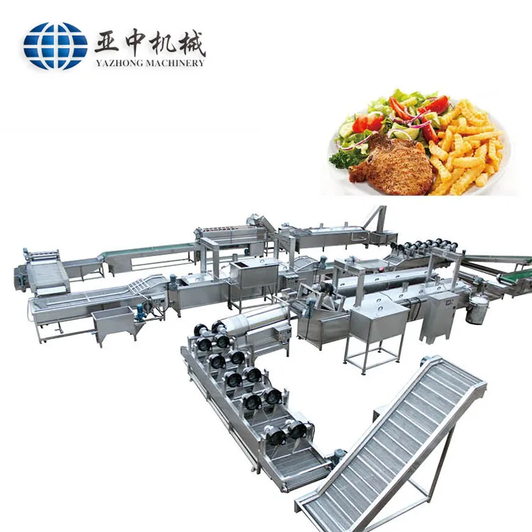 Промышленная полностью автоматическая производственная линия картофельных чипсов от китайского завода