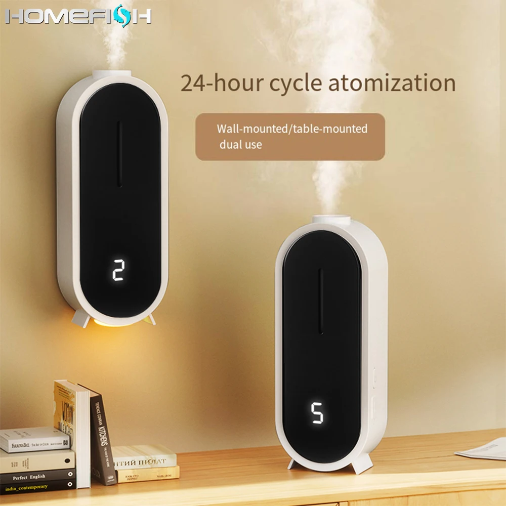 Fully automatic aromatherapy and fragrance machine  traceless wall mounted desktop hotel home fragrance odor removal