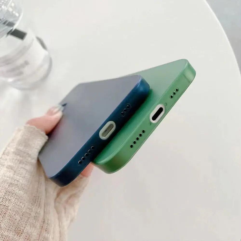 Luxury Solid color transparent bracket Soft TPU Phone case For iphone case 13 12 11 Pro Max