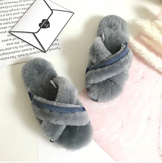 Low Prices Fur Fluffy Indoor Embroidery Cheap Sandals And Slippers For LadiesTransparent Open Toe Hotel Fur Slipper Custom Fur