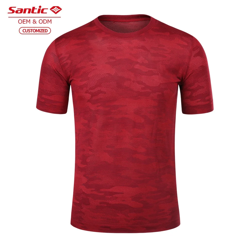 
Cheap Wholesale good selling Santic factory The production of men sport wear t-shirt gym 