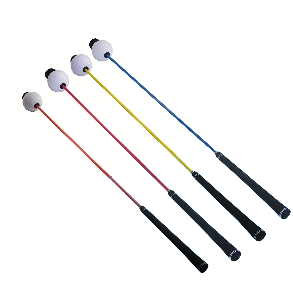 Golf Oem Caiton Practice Fiberglass Stick Golf Swing Trainer Custom Indoor Golf Training Aids