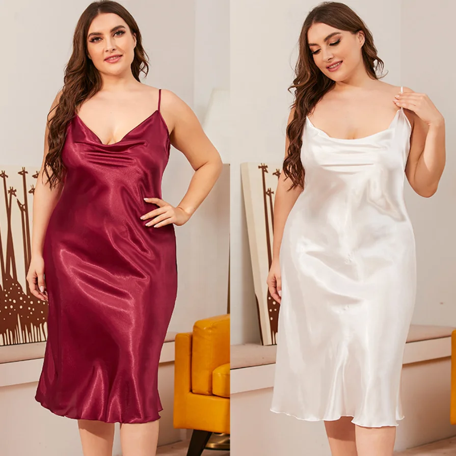 Plus size Wholesales Breathable Summer Luxury Print Satin Pyjamas 2 Piece Pajama Set Clothing Sleepwear Nightgown for Women