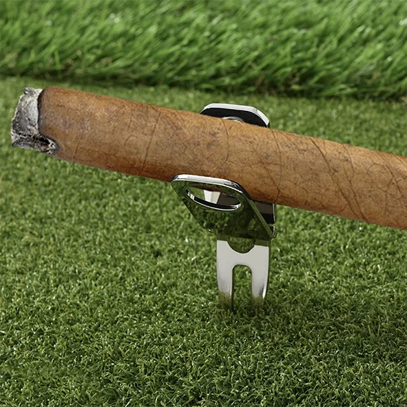 Популярный зеленый инструмент, тележка для гольфа, инструмент для сигар, инструмент для гольфа, многофункциональный держатель для сигар