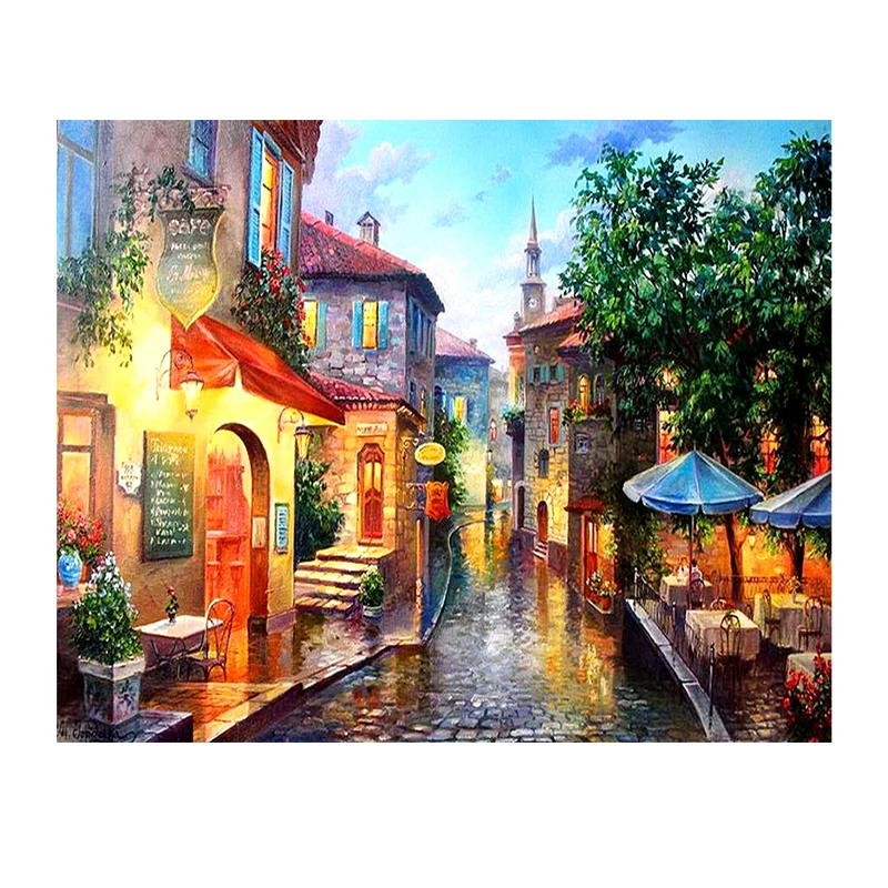 Best-selling painting street still life painting art handmade diamond painting