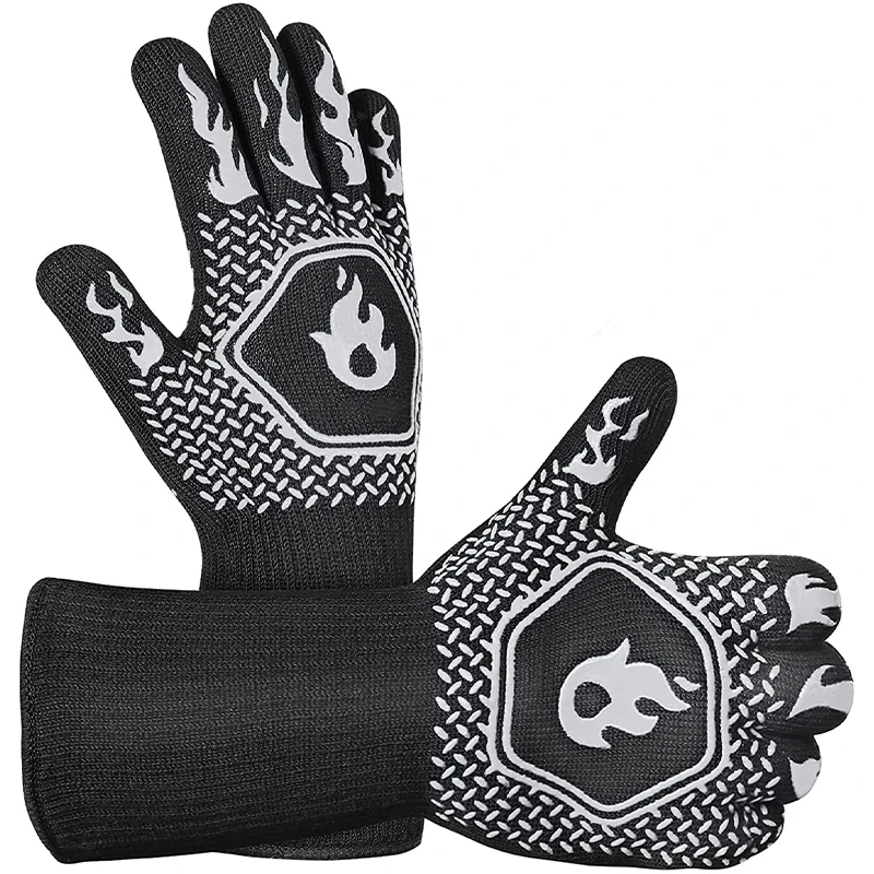 Fireman Fire Proof Firefighter Firefighting Rescue Gloves / Fire Resistant And Heat Insulation Gloves
