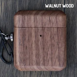 Wholesale New Arrivals Custom Wood Case for airpods Protective Earphone Case for airpods 2 3 case