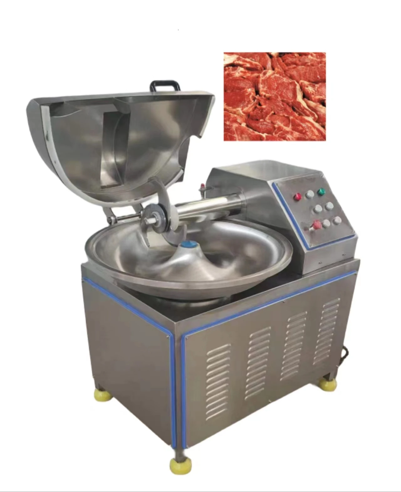 Factory supply automatic popular l Stainless Steel Electric Meat Bowl Cutter/Meat Cutting Machine/Meat Chopper Machine