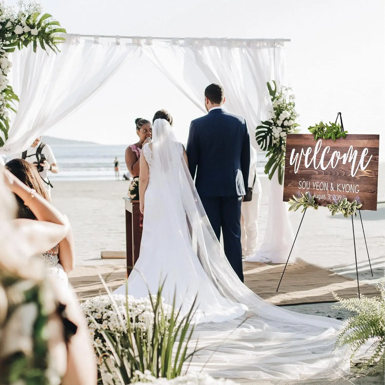 Black Metal  Easel Organizer Wedding Signs and Poster Display Stand Foldable Painting Stand Tripod Display Stand
